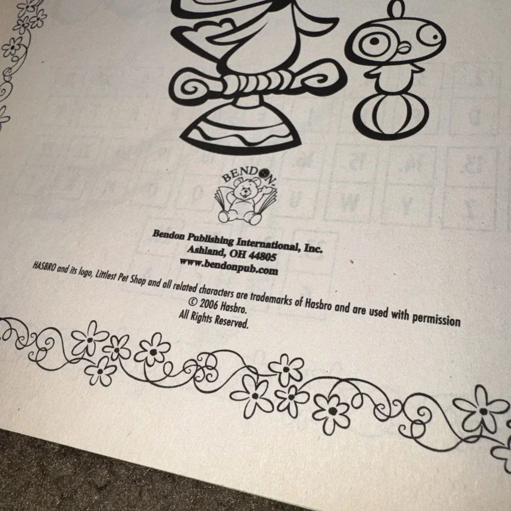 Littlest Pet Shop Coloring & Activity  Book 2007 Crayons HTF Rare LPS